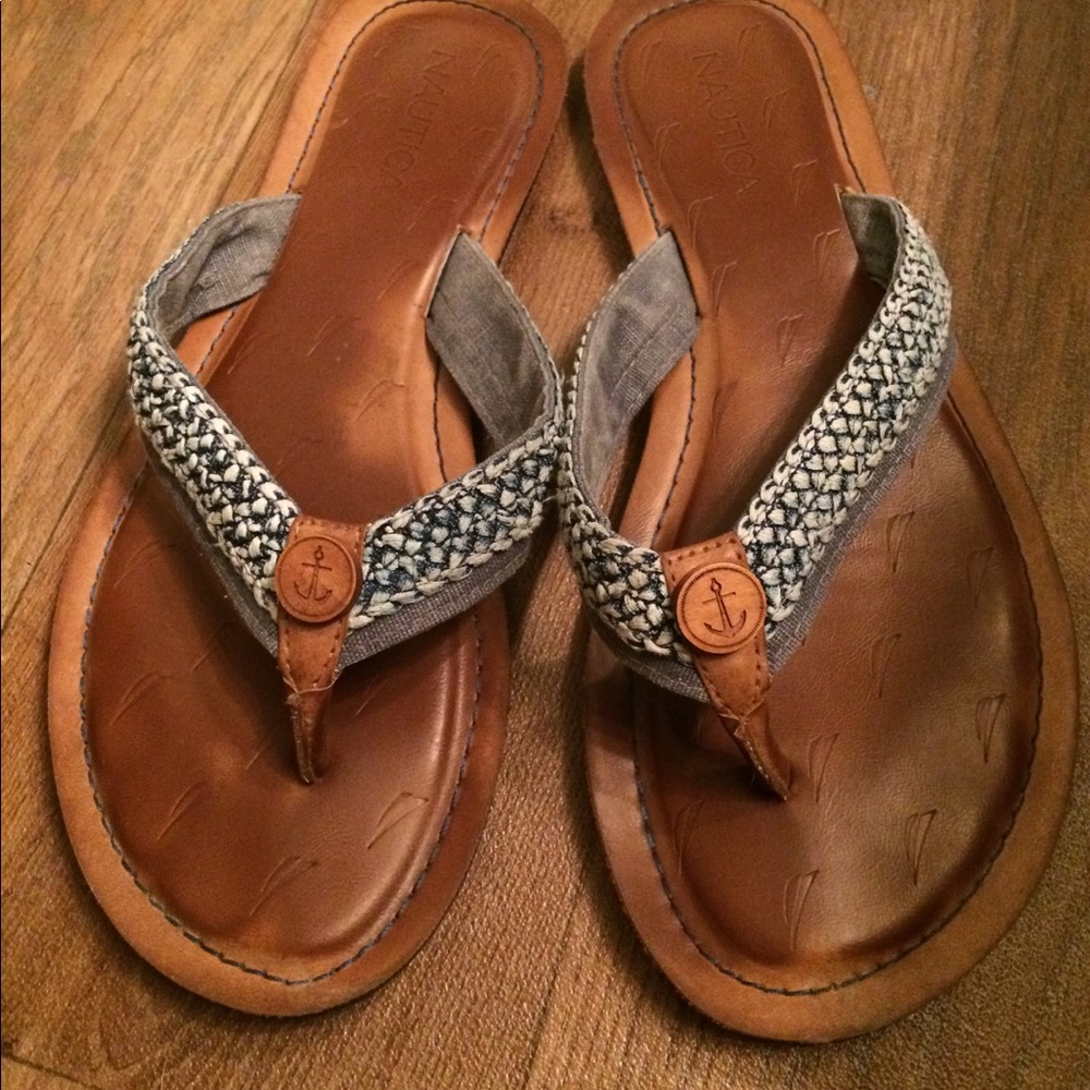 Nautical flip flops